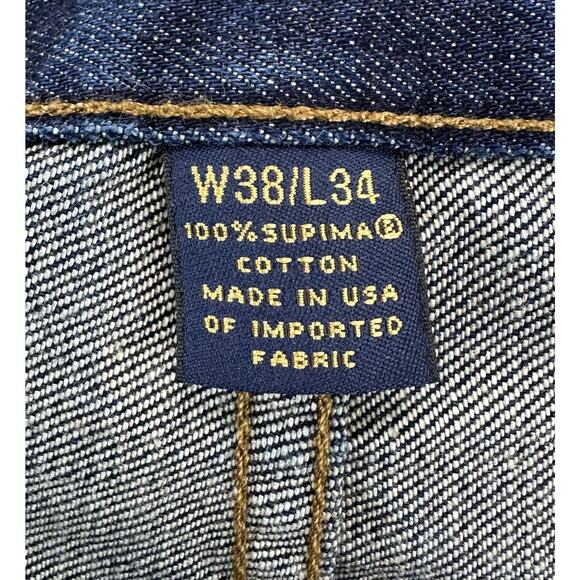 Brooks Brothers 1818 Denim Jeans Men’s Size 38x34 Slim Fit Supima Cotton - Picture 4 of 7